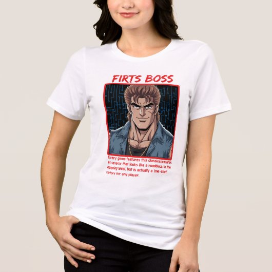 Eerste baas Tri-Blend shirt (Voorkant)