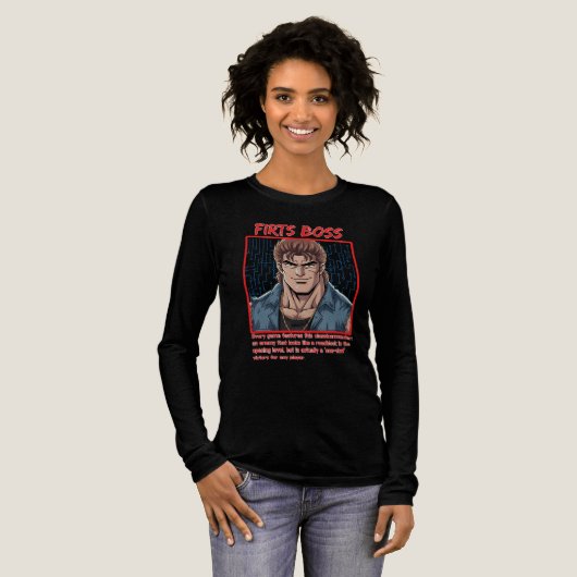 Eerste Baas Tri-Blend Shirt (Voorkant)