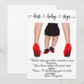 Eerste Baby-stappen Aankondiging (Voorkant / Achterkant)