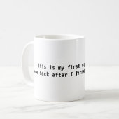 Eerste beker koffiemok (Voorkant links)