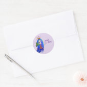 Eerste bezoek van de tewaterstaat Tooth Fairy Crow Ronde Sticker (Envelop)