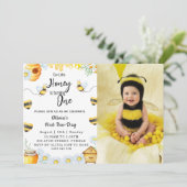 Eerste Bij-dag Ons Kleine Honing is EEN Bij Foto Kaart (Staand voorkant)