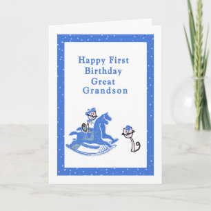 Eerste Birthday Kaart Grote kleinzoon