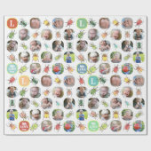 Eerste Birthday Lovebugs-fotopapier Cadeaupapier (Vlak)