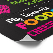 Eerste Birthday Milestone Poster (Hoek)