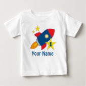 Eerste Birthday Rocket Personalized Birthday T shi (Voorkant)