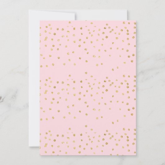 Eerste Birthday roze kleine pompoen draaien een Kaart (Achterkant)