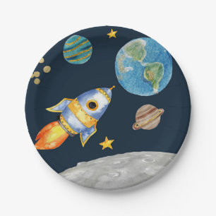 EERSTE BIRTHDAY, RUIMTE BIRTHDAY, BLAST OFF GIFT L PAPIEREN BORDJE