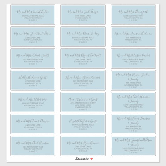 Eerste Bloom Coordinate Guest Adresetiketten Sticker (Vel)