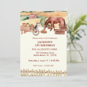 Eerste Boerderij op de geboorte Kaart (Staand voorkant)