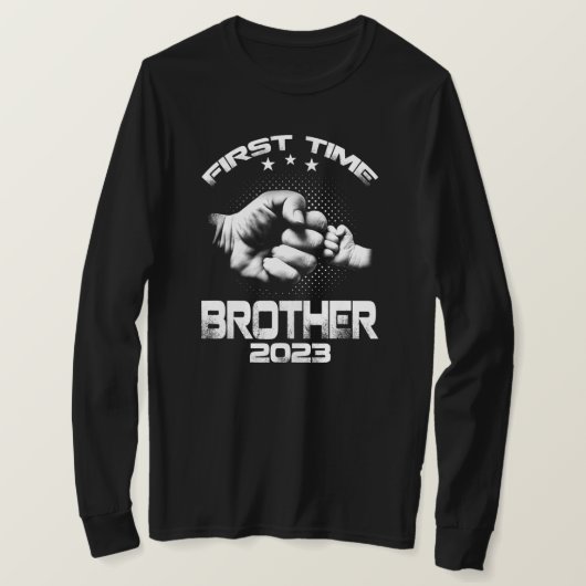 Eerste Broeder Est 2023 Funny Vaderdag T-shirt (Design voorkant)