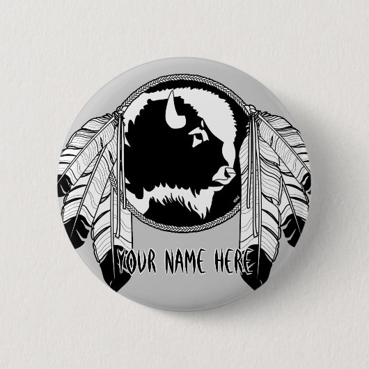 Eerste Buttonnen Aangepaste Metis Wildlife Button (Voorkant)