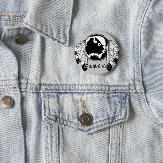 Eerste Buttonnen Aangepaste Metis Wildlife Button (In situ)