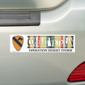 Eerste Cavalry Div. SWA Combat Veteran Sticker (Op auto)