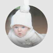 EERSTE CHRISTMAS ALS GRANDPARENTS Red Snowflake Ornament (achterkant)