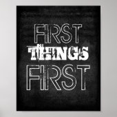 eerste citaat eerst poster shabby chic style (Voorkant)