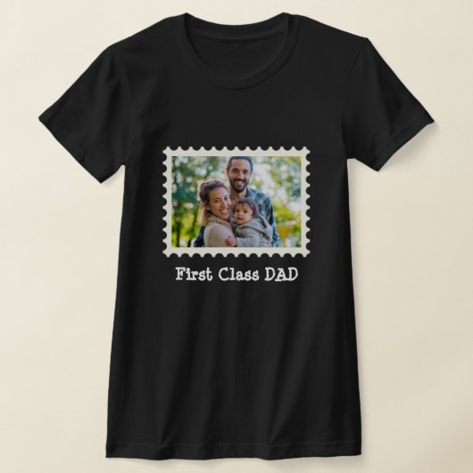 EERSTE CLASS DAD Beste vader aangepaste horizontal T-shirt (Laagn)