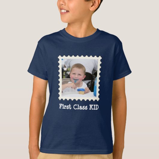 EERSTE CLASS KIND Beste Kind ooit aangepaste vierk T-shirt (Voorkant)