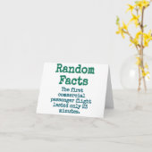 Eerste commerciële passagiersvlucht - Trivia Fac Kaart (Gele Bloem)