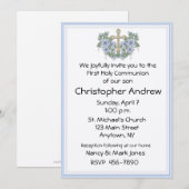 Eerste communautaire blauwe uitnodiging (Voorkant / Achterkant)