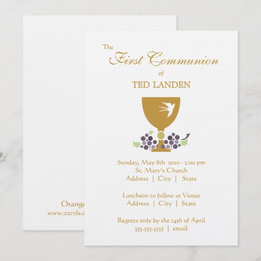 Eerste communautaire uitnodiging (Voorkant / Achterkant)