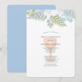 Eerste Communie Bloemen Kaart (Voorkant / Achterkant)