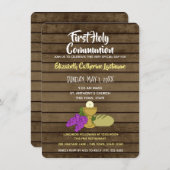 Eerste Communie Chalis druiven brood Kaart (Voorkant / Achterkant)