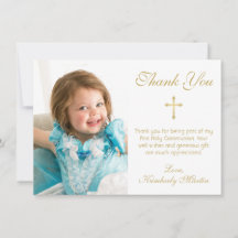 Eerste Communie Eenvoudig Goud Script Cross Photo