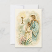 Eerste Communie Engel Eucharistie Herinnering Aankondiging (Voorkant)