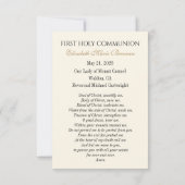 Eerste Communie Engel Eucharistie Herinnering Aankondiging (Achterkant)