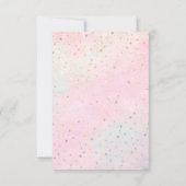 Eerste Communie Faux Glitter Design Kaart (Achterkant)