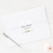 Eerste Communie Favor Bloemen Sticker (Envelop)