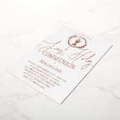 Eerste Communie Folie Uitnodiging (Gedraaid)