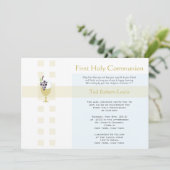 Eerste communie - jongen kaart (Staand voorkant)