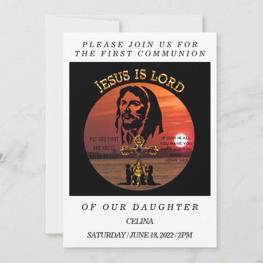 Eerste communie kaart (Voorkant)