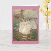 Eerste communie kaart (Gele Bloem)