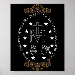 Eerste Communie Katholieke O Maria Voor Jongen Mei Poster