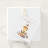 Eerste communie kelk, druiven, tarwe bedankjes labels (In situ)