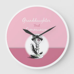 Eerste Communie kleindochter roze, kelk Grote Klok