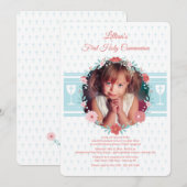 Eerste communie krans foto kaart (Voorkant / Achterkant)