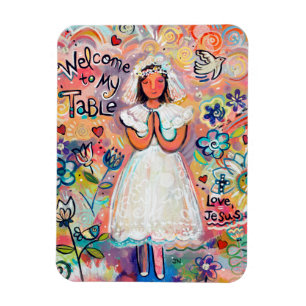 Eerste communie magneet voor meisje