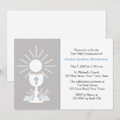 Eerste Communie met Kelk, Grijs Kaart (Voorkant / Achterkant)