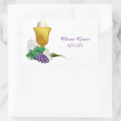 Eerste communie rechthoekige sticker (Tas)