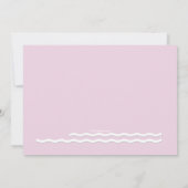 Eerste communie roze uitnodiging (Achterkant)