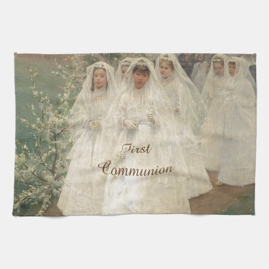 Eerste communie theedoek (Horizontaal)
