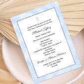 Eerste communie uitnodiging voor jongens