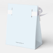 Eerste Communie van Chalice en Blue Buds Greenery Bedankdoosjes (Achterkant)