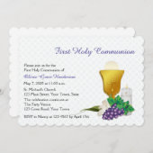 Eerste Communie, Witte kant Kaart (Voorkant / Achterkant)