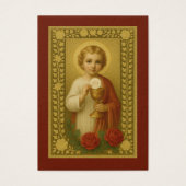 Eerste communiegebed Jezus Rozen kelk Visitekaartje (Voorkant)