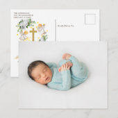 Eerste communiqué Angels Glitter Dank u Briefkaart (Voorkant / Achterkant)